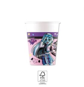 Monster High kelímky papírové 8 ks 200 ml Monster High kelímky papírové 8 ks 200 ml