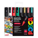 Posca sada popisovačů PC-5M, CHRISTMAS, 1,8 2,5 mm, vánočních barev