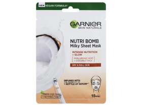 Garnier textilní maska Nutri Bomb kokosové mléko, 28 g