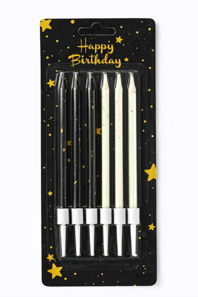 Cake star Dortové svíčky STAR 6 barevné 6ks