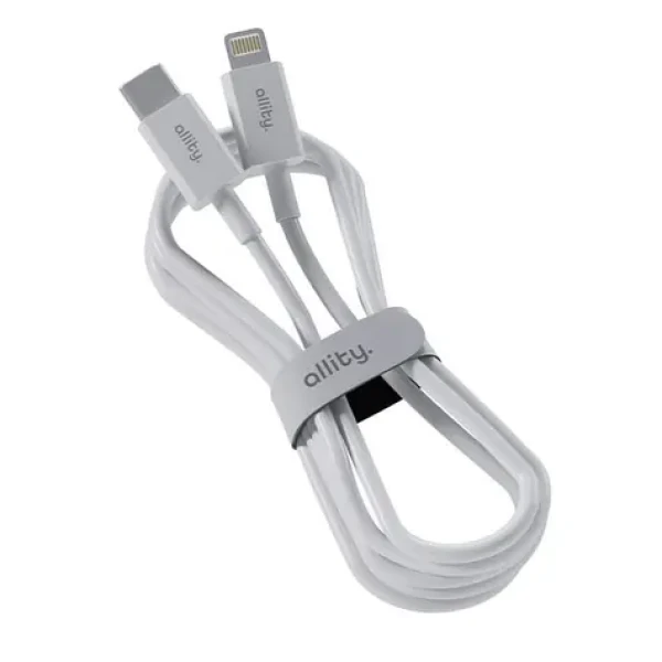 Allity AUC-03 Datový kabel USB-C/Lightning 1m 27W bílá (DATUSBC27WALL01WH)