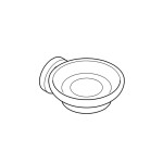 GROHE - Essentials Držák skleničky/mýdelníku, kartáčovaný tmavý grafit 40369AL1