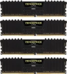 Corsair Vengeance LPX Black 64GB (4x16GB) 3200 MHz / DDR4 / PC4-25600 / CL16-20-20-38 / 1.35V / XMP2.0 (CMK64GX4M4E3200C16)