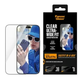 PanzerGlass Apple iPhone 17-18 Pro / Ochranné sklo / Ultra Wide Fit / FastFit / s aplikačním boxem (PG56343)
