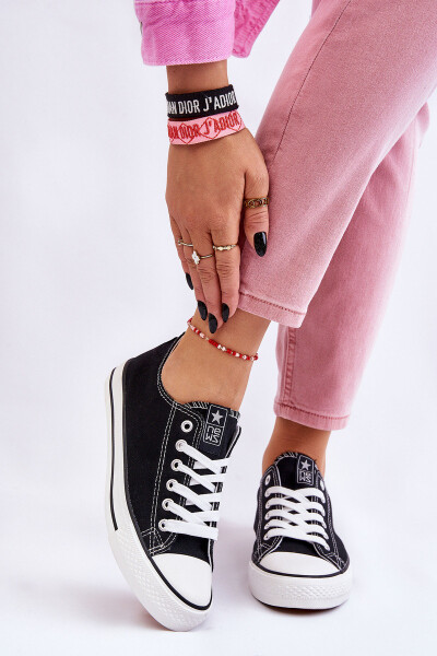 Dámské klasické tenisky černé a bílé Ecoma 39