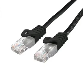 C-TECH patchcord Cat6 UTP 1 m černá (8954125015109)