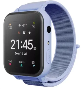 CANYON Alfie KW-37 modrá / Chytré hodinky / 1.69" IPS / IP66 / Nano-SIM / obousměrné volání / 16 her / 512MB / MP3 (CNE-KW37BL)