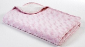 BabyDan exklusivní double fleecová deka - pink