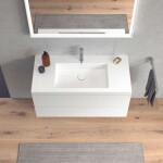 DURAVIT - L-Cube Skříňka s umyvadlem 50x100x48 cm, 2 zásuvky, bílá mat LC6928O1818