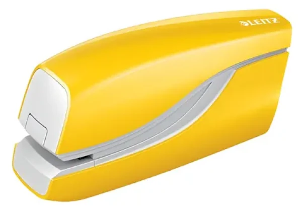Leitz NeXXt WOW 5566 žlutá / Elektrická sešívačka / až 10 listů / napájení 4x AAA (55661016)
