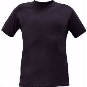 Triko TEESTA unisex tmavě hnědé s krátkým rukávem 100% bavlna XL tmavě hnědé