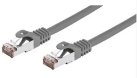 C-TECH patchcord Cat6a S/FTP 0.25 m šedá (8954125015239)