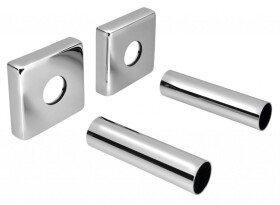 SAPHO - Set krycích rozet hranatých, chrom CP811