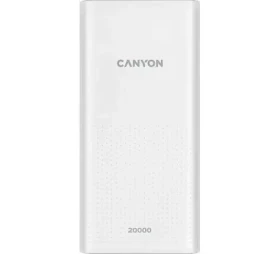 CANYON PB-2001 20000 mAh bílá / Powerbanka / 5V / 2.1A / 2x USB-A / Smart IC (CNE-CPB2001W)