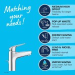 GROHE - Swift Umyvadlová baterie s výpustí, studený start, chrom 24328001