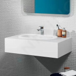 VILLEROY & BOCH - O.novo Umyvadlo zápustné 560x405 mm, bez přepadu, otvor pro baterii, CeramicPlus, alpská bílá 416157R1