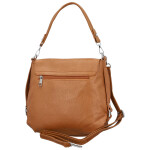 Trendy dámská koženková crossbody kabelka Naiara, hnědá
