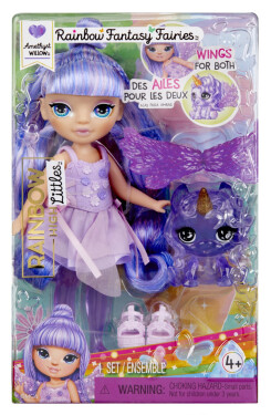 Rainbow High Malá sestřička víla - Amethyst (Purple) - MGA
