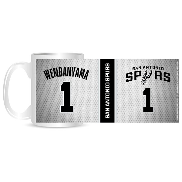 Hrnek San Antonio Spurs NBA Victor Wembanyama #1 (330 ml)