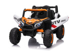 Mamido Elektrické autíčko Buggy Madman bílé | UTV-MX 4x4 | EVA kola | 12V 10Ah | EKO kůže