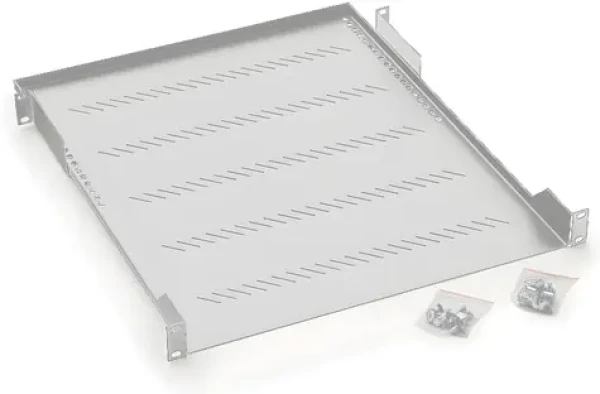 Triton 19" police A1 perforovaná 1U / 350mm / nosnost 40kg / šedá (RAC-UP-350-A1)