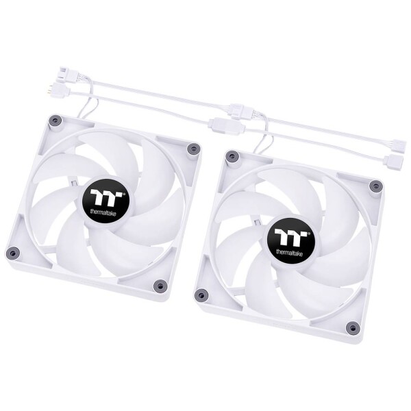 Thermaltake CT120 ARGB Sync PC Cooling Fan White / Hydraulic Bearing / 120mm / 25.8dB @ 2000rpm / 4 pin + 3 pin / 2ks / (CL-F153-PL12SW-A)