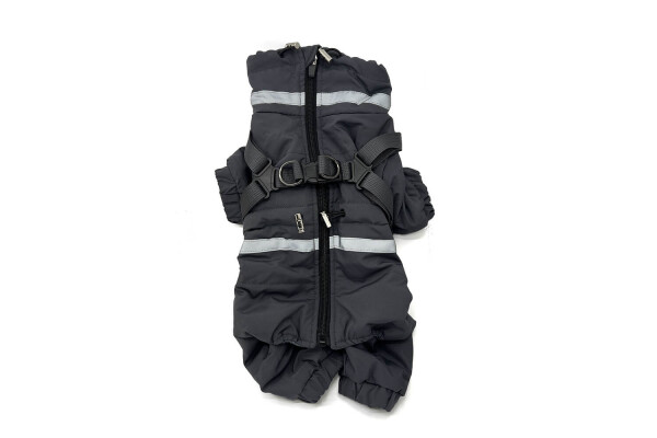 Storm zimní kombinéza pro psa na ZIP Barva: Šedá, Délka zad (cm): 40, Obvod hrudníku: 46 - 54 cm