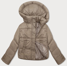 Béžová krátká dámská zimní péřová bunda J Style (16M9188-62) odstíny béžové L (40)
