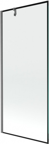 MEXEN/S - Next vanová zástěna FIX 80 x 150, černá vzor, grafit kartáčovaná 895-080-000-00-70-66
