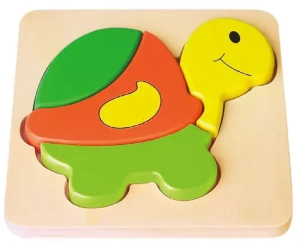 BABU Dřevěné puzzle Želvička