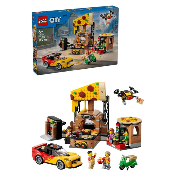 LEGO® City 60496 Rozvoz pizzy a vozidla