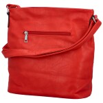 Trendy dámská koženková crossbody kabelka Skyler, červená