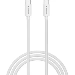 Verbatim Essentials Sync Charge bílá / Kabel USB-C / USB-C na USB-C / 100 W / 3 m (32409)