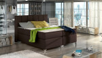 Boxspring Basilio Rozměr: 180 x 200 cm, látka: Riviera 36, Varianta: Bez LED osvětlení