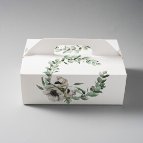 Výslužková krabice s rukojetí Oliva 26x18x9,5cm