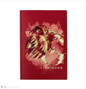 Harry Potter zápisník A5 - Nebelvír akvarel