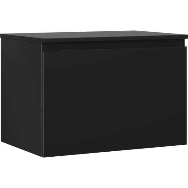 MEXEN/S - Orio koupelnová skříňka pod umyvadlo 70 cm s deskou, 1 šuplík, černá mat 91A10-07047-1-BFC71