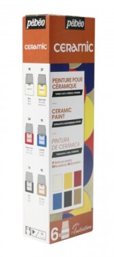 Barvy na keramiku Pébéo Ceramic sada 6x20 ml