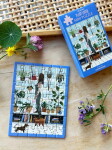 ViSSEVASSE Mini Puzzle Plant Lover 42 dílků, modrá barva, papír