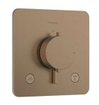 HANSGROHE - Ecostat Comfort Q Termostatická baterie pod omítku, pro 2 spotřebiče, kartáčovaný bronz 33713140