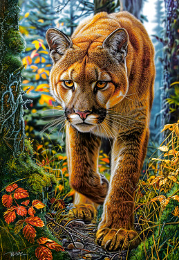 Puzzle Castorland 1500 dílků - Mountain Lion In The Forest