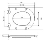 MEXEN/S - CARMEN WC mísa rimless, bílá 30880500
