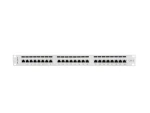 Lanberg šedý / Patch panel / 24 portů / RJ-45 / CAT6 / FTP stíněný / 1U / 19" (PPS6-1024-S)