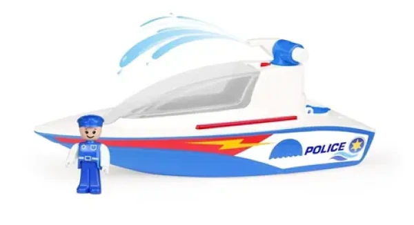 Lena Loď policie s pumpou modro-bílá