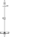 HANSA - Basicjet Sprchová tyč 92 cm, chrom 44700300