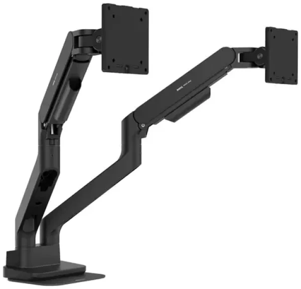 BENQ BDH01 ergonomické rameno na 2x monitor černá / 2x 17-35" / nosnost 20 kg / VESA 75x75 - 100x100 / na hranu stolu (9H.A3CDD.LBW)