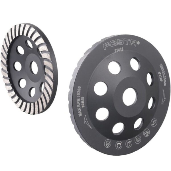 FESTA 21428 Kotouč diamantový brusný, TURBO, 150mm, 22,2mm