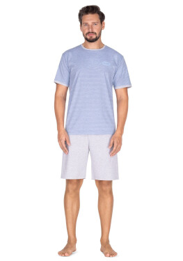 Pánské pyžamo Regina 443 kr/r M-XL modrá