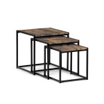 Konferenční stolek 45x45cm, mdf, hnědá, AF-3003 OLW