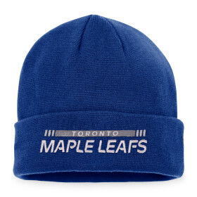 Fanatics Pánská Zimní Čepice Toronto Maple Leafs Authentic Pro Game & Train Cuffed Knit Blue Cobalt